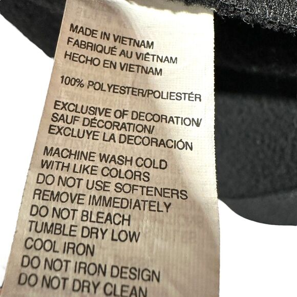 IZOD Sweatshirt Thick Mens Size XL Black Mock Neck Reflective Zip Pockets - Picture 5 of 7